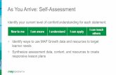 As You Arrive: Self -Assessment