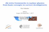Ab initio frameworks in nuclear physics: from basic ...