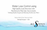 Water Loss Control using