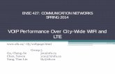 VOIP Performance Over City-Wide WIFI and LTE