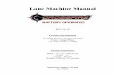 Lane Machine Manual - Kegel