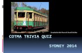 Cotma trivia quiz Sydney 2014