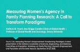 Measuring Women’s Agency in