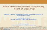 Public Private Partnerships for Improving Health of Urban Poor