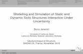 Modelling and Simulation of Static and Dynamic Soils ...