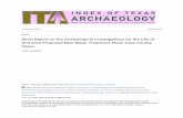 Short Report on the Archeological Investigations for the ...