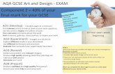 AQA GCSE Art and Design -EXAM Component 2 = 40% of your ...