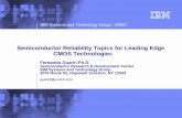 Semiconductor Reliability Topics for Leading Edge CMOS