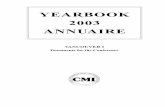 YEARBOOK 2003 ANNUAIRE - Comite Maritime