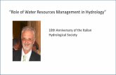 “Role of Water Resources Management in Hydrology”