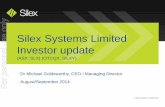 Silex Systems Limited Investor update