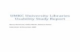 UMKC University Libraries Usability Study Report