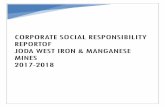 CORPORATE SOCIAL RESPONSIBILITY REPORTOF JODA WEST …
