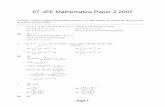 IIT JEE Mathematics Paper 2 2007 - askIITians