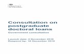 Consultation on postgraduate doctoral loans