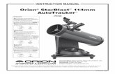 Orion StarBlast 114mm AutoTracker Instruction Manual
