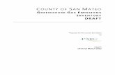 GREENHOUSE GAS EMISSIONS INVENTORY DRAFT - San Mateo County
