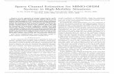 Sparse Channel Estimation for MIMO-OFDM Systems in High ...