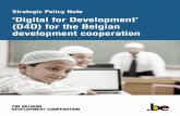 Strategic Policy Note ‘Digital for Development’ (D4D) for ...