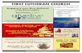 A WEEKLY PUBLICATION OF FIRST LUTHERAN CHURCH