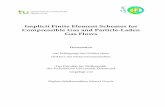 Implicit Finite Element Schemes for Compressible Gas and ...