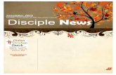 Monthly Newsletter of The Christian Church Disciple News