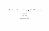 Auto‐titrating pH Meter