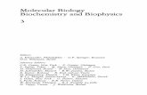 Molecular Biology Biochemistry and Biophysics