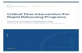 Critical Time Intervention For Rapid Rehousing Programs