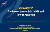 The Role of Lumen Gain in BTK and How to Achieve it