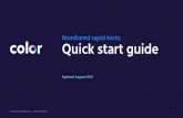 Quick start guide Monitored rapid tests