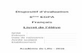 Dispositif d’évaluation 6ème EGPA