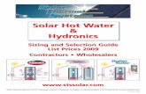 Solar Hot Water Hydronics - Hydronic Heat Pump
