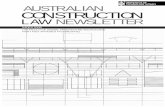 AUSTRALIAN LAW NEWSLETTER - Australian Construction Law