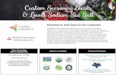 Custom Seasoning Blends & Lower Sodium Sea Salt
