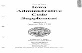 of Iowa Administrative Code Supplement