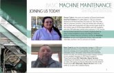 BASIC MACHINE MAINTENANCE - Madeira USA