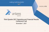 Third Quarter 2017 Operating and Financial Results ...