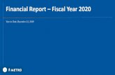 Financial Report –Fiscal Year 2020 - CapMetro