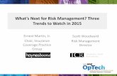 What’s Next for Risk Management? Three