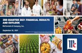 3RD QUARTER 2021 FINANCIAL RESULTS AND OUTLOOK