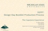 Design Day Booklet Instructions - Michigan State University