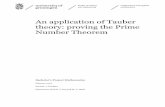 An application of Tauber theory: proving the Prime Number ...