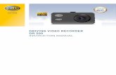 DRIVING VIDEO RECORDER DR 500 INSTRUCTION MANUAL
