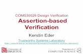 COMS30026 Design Verification Assertion-based Verification
