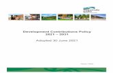Development Contributions Policy 2021 – 2031
