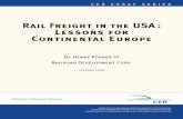 Rail Freight in the USA: Lessons for Continental Europe