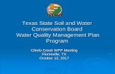 Texas State Soil and Water Conservation Board Water ...