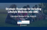 Strategic Roadmap for Including Lifestyle Medicine into UME