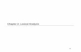 Chapter 2: Lexical Analysis